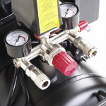 Компресор двоциліндровий ремінний 2.2кВт 402л/хв 8бар 50л (2 крана) APRO