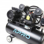 Компресор двоциліндровий ремінний 2.2кВт 402л/хв 8бар 50л (2 крана) APRO