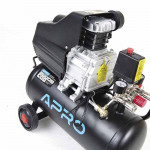 Компресор одноциліндровий 1.5кВт 205л/хв 8бар 24л (2 крана) APRO