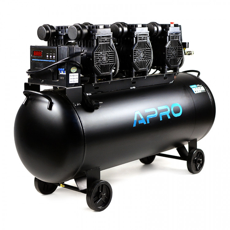 Компресор шестициліндровий безмасляний OFE-100 8 Бар 3х1.5 кВт 712 л/хв 100 л