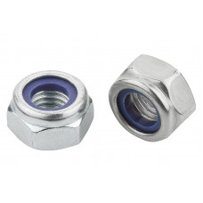 Контргайка М6 DIN 985 кл. міц. 6 цинк білий (пач. 100 шт.)