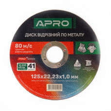 Круг відрізний по нержавіючій сталі (Ceramic) ?125х1.0х22.2 мм APRO(10шт/уп)