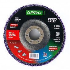 Круг зачисний з нетканого абразиву (корал) 125х22.2 мм (фіолетовий корал, жорсткий)