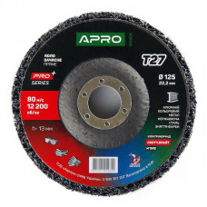 Круг зачисний з нетканого абразиву (корал) 125х22.2 мм (чорний корал, м'який)