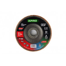 Круг пелюстковий торцевий керамічний ?125мм P100 Т29 APRO (конус)