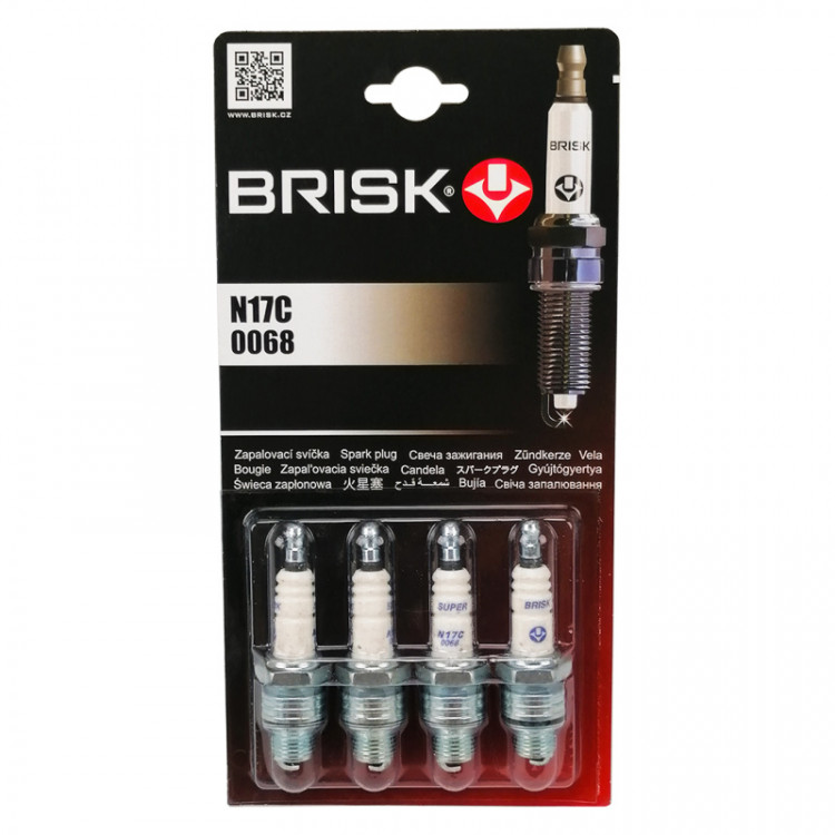 BRISK Свічки Super N17C короткі (1уп-4шт)