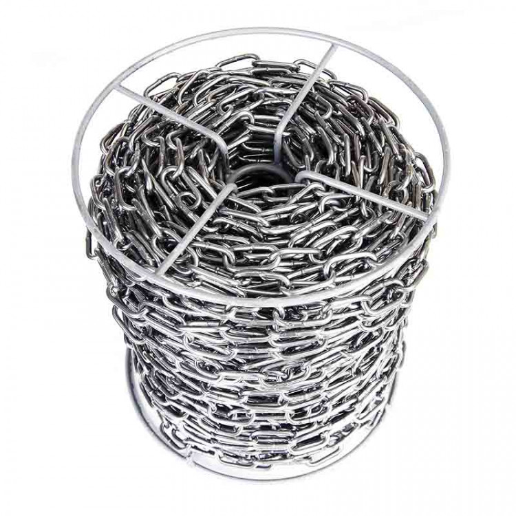 Ланцюг довголанковий 4 мм APRO без покриття бухта 70 м