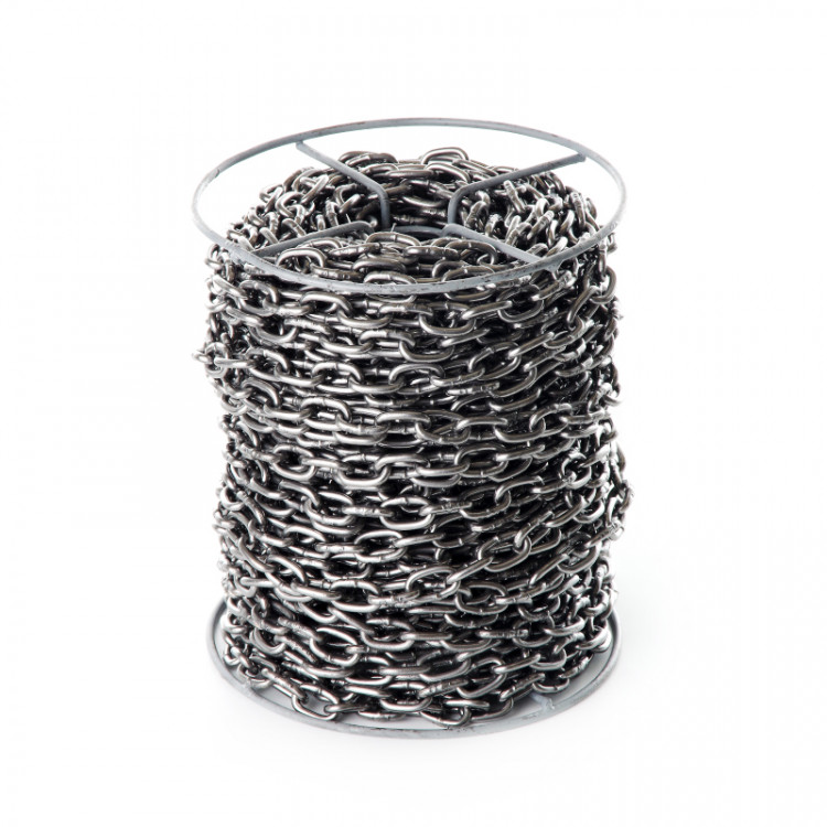 Ланцюг коротколанковий 6 мм APRO без покриття бухта 30 м DIN 5685А