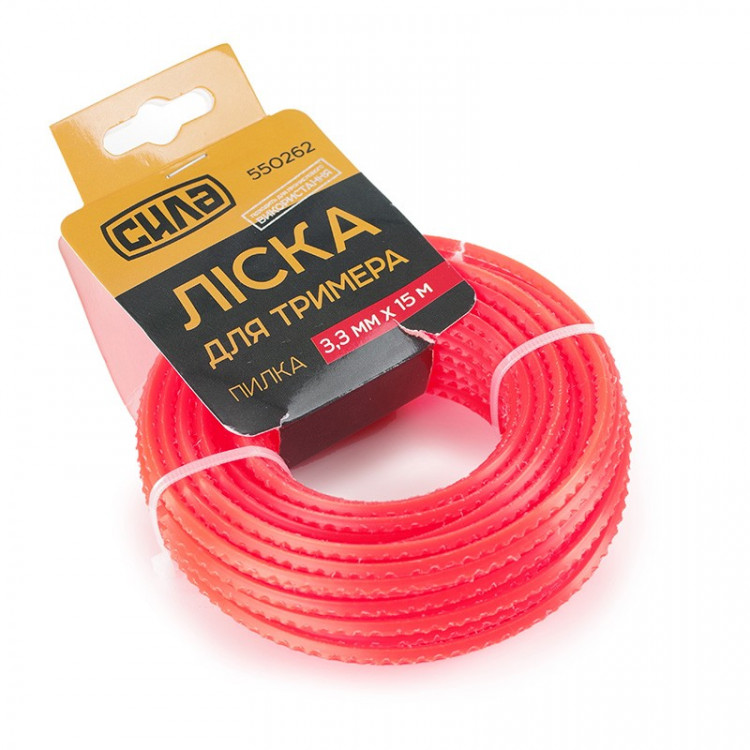Ліска для тримера пилка ?3.3мм СИЛА 15м (100шт/ящ)