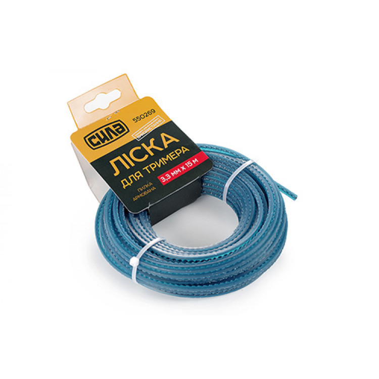 Ліска для тримера пила армована ?3.0мм СИЛА 15м (160шт/ящ)