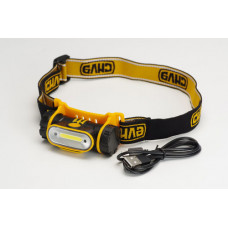 Ліхтар налобний Вольт з сенсором (акумулятор Li-ion 18650 3,7V 2200mAh)