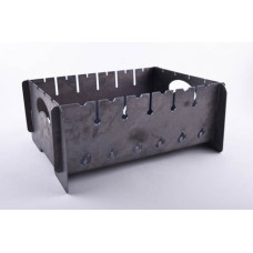 Мангал разборний товщина 2мм на 6 шампурів з чохлом і рукавичками, підлоговий СИЛА