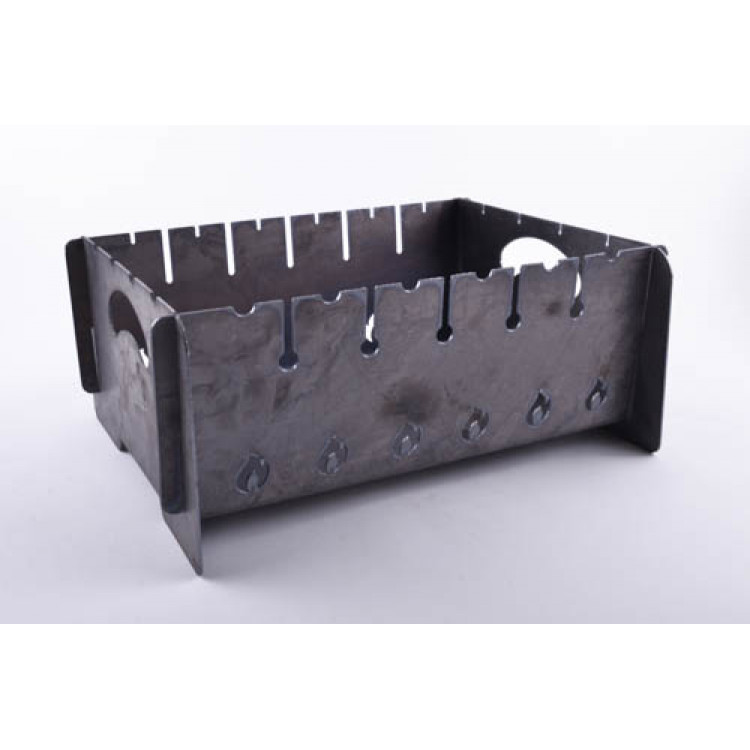 Мангал разборний товщина 2мм на 6 шампурів з чохлом і рукавичками, підлоговий СИЛА