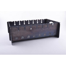 Мангал разборний товщина 2мм на 8 шампурів з чохлом і рукавичками, підлоговий СИЛА