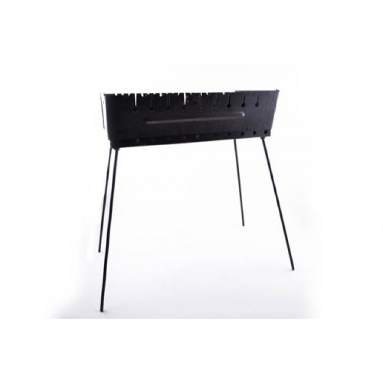 Мангал розкладний (кейс) товщина 2мм на 10 шампурів з чохлом і рукавичками СИЛА