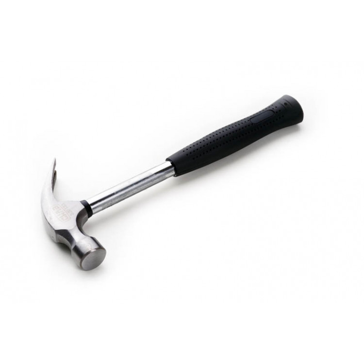 Молоток-цвяходер 570гр СИЛА з металевою обгумованою рукояткою