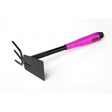 Мотика комбінована СИЛА плоска + 3-х зубна з пластиковою рукояткою