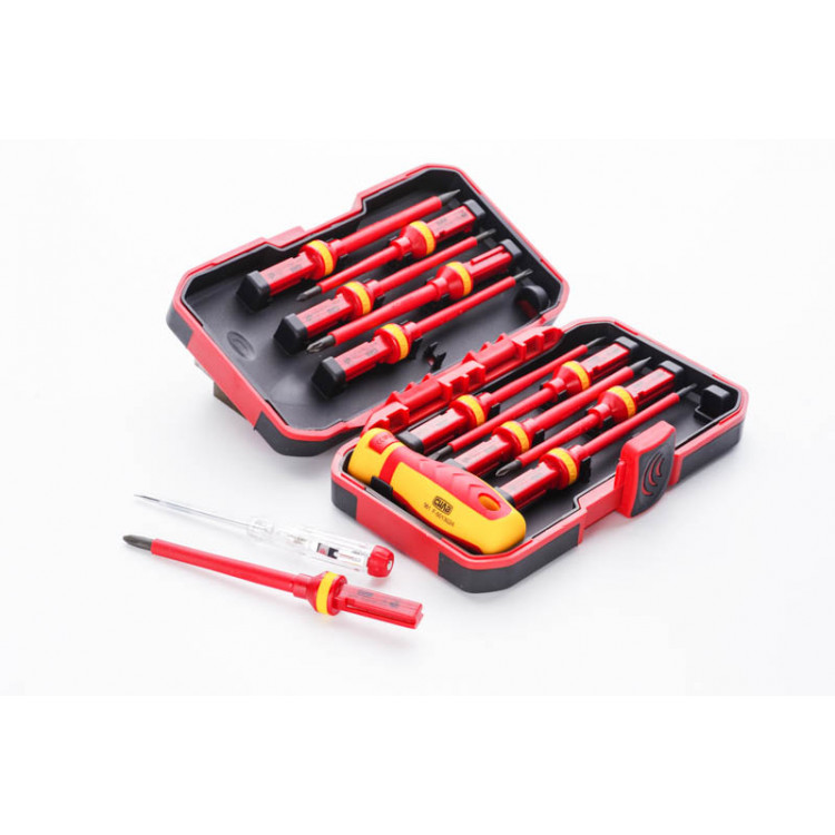 Набір викруток діелектричних СИЛА 13шт CrV пластиковий кейс