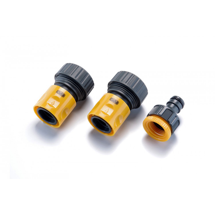 Набір для шланга 3/4'': конектор 3/4'' аквастоп, коннектор 3/4'', адаптер 1/2'' + 3/4''