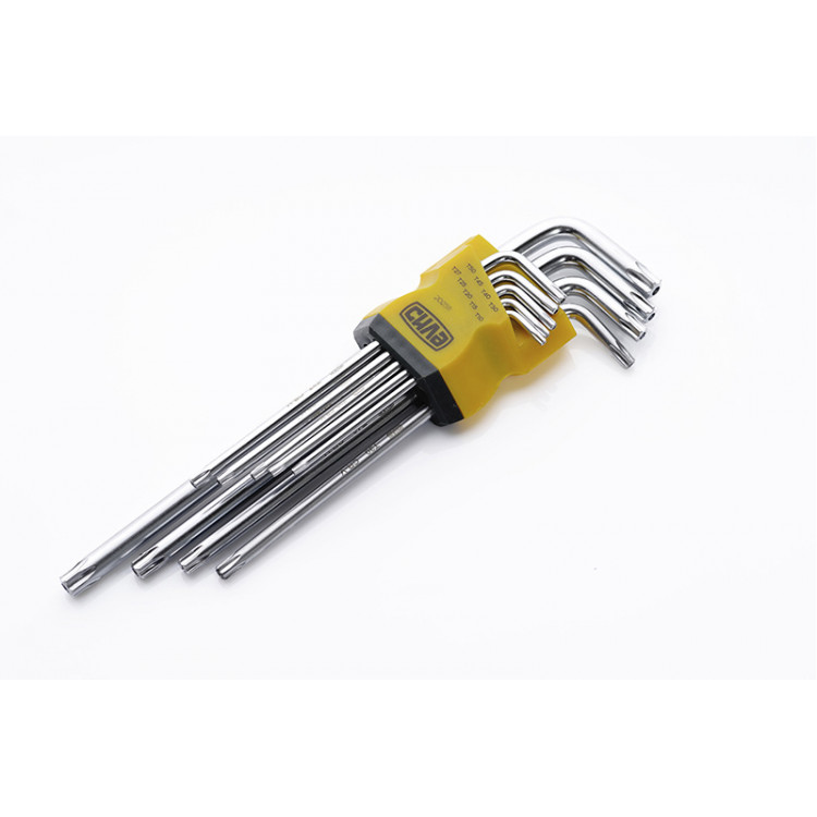 Набір ключів TORX 9 шт довгі СИЛА CrV