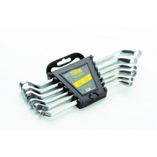 Набір ключів накидних   6шт СИЛА 6-17мм, 2-х стор. ізогн. (планшет)