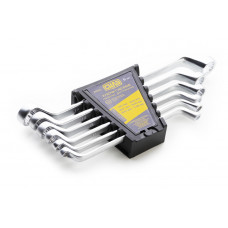 Набір ключів накидних   6шт СИЛА 6-19мм, 2-х стор. ізогн. (планшет)