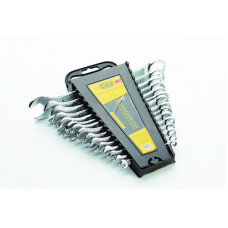 Набір ключів ріж-нак 15 шт СИЛА (6-19, 22 мм) Стандарт на планшетці