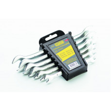 Набір ключів ріжкових   6 шт СИЛА  (6-17 мм) CrV  на планшетці