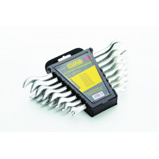 Набір ключів ріжкових   8 шт СИЛА  (6-19, 20х22 мм) CrV на планшетці