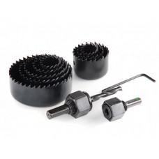 Набір коронок по дереву і гіпсокартону 11 предметів , глибина 25 мм (19/22/29/32/38/44/51/64)