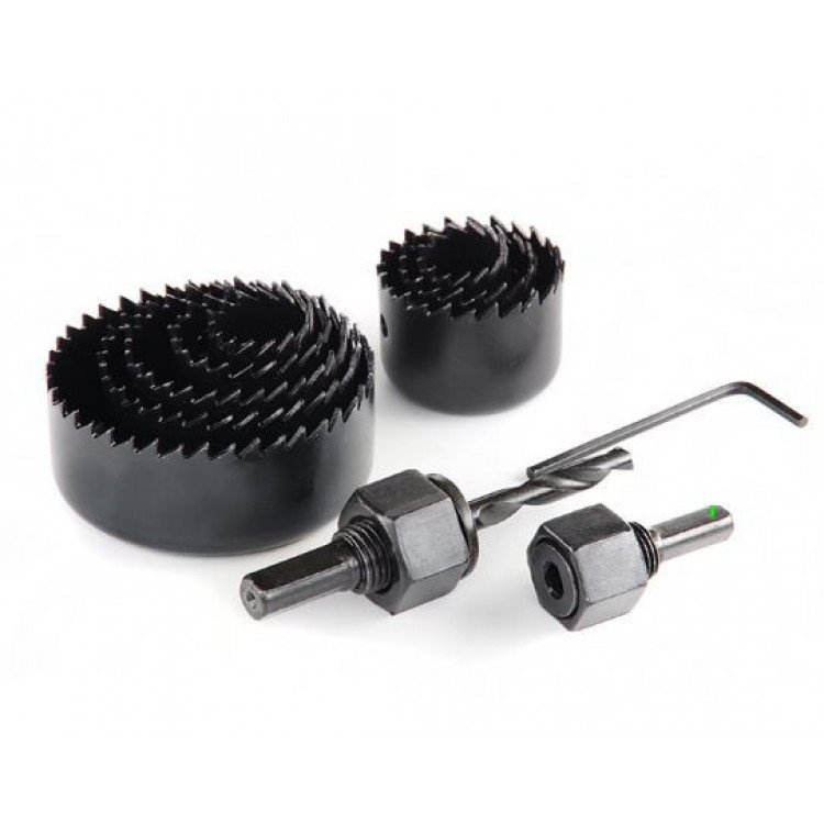 Набір коронок по дереву і гіпсокартону 11 предметів , глибина 25 мм (19/22/29/32/38/44/51/64)