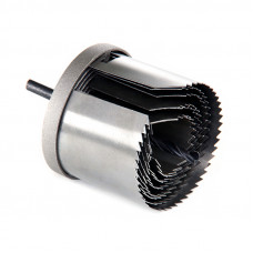 Набір коронок по дереву і гіпсокартону 9 предметів , глибина 43 мм (26/32/36/45/50/56/63)