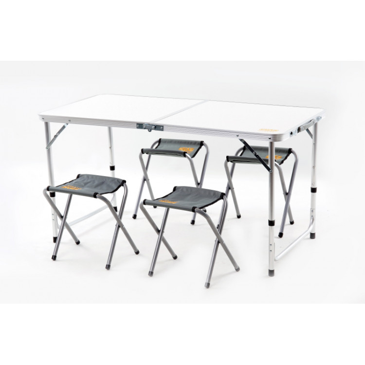 Набір меблів пікніковий на 4 людини (стіл-чемодан + 4 стільця) 120 х 60 х 70 см