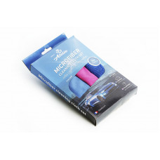 12 ATELIE Набір серветок із мікрофібри універс/полірув/скло 30х40 см (синя, рожева, блакитна)