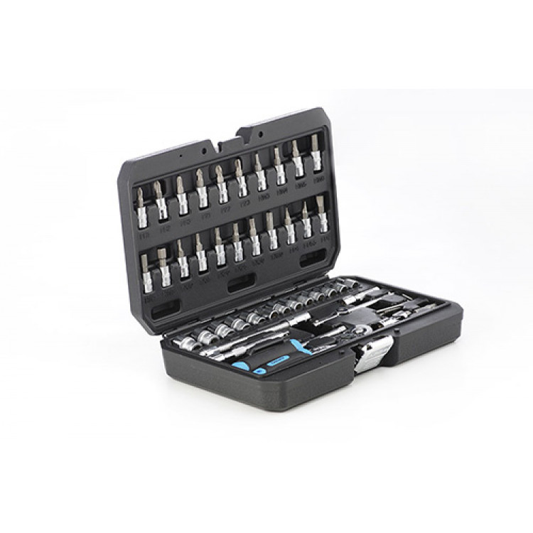 Набір торцевих насадок і біти 46 предметів 1/4