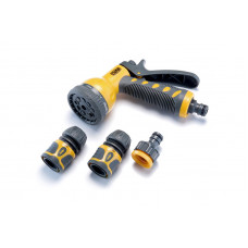 Набір: пістолет-розпилювач 9 режимів, конектори 1/2'', адаптер 1/2'' + 3/4''