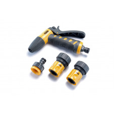 Набір: пістолет-розпилювач, конектори для шланга 1/2'', адаптер 1/2'' + 3/4''