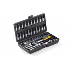 Набір торцевих насадок і біти 46 предметів 1/4