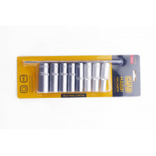 Набір шестигранних насадок подовжених 1/2 на планці 8 шт CrV СИЛА