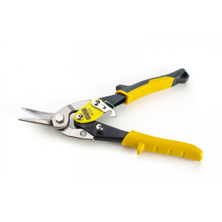 Ножиці по металу 250 мм ліві СИЛА Cr-Mo