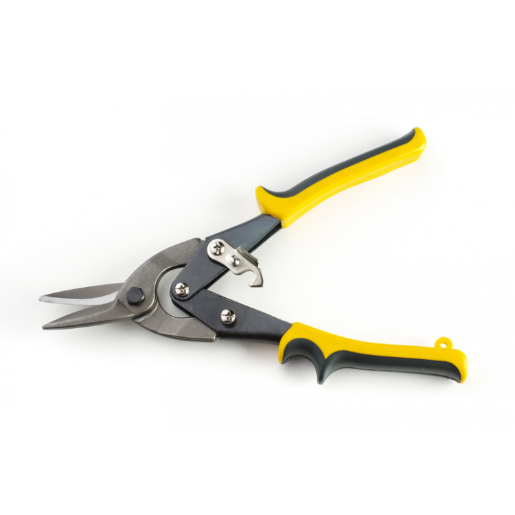 Ножиці по металу 250 мм прямі СИЛА Стандарт