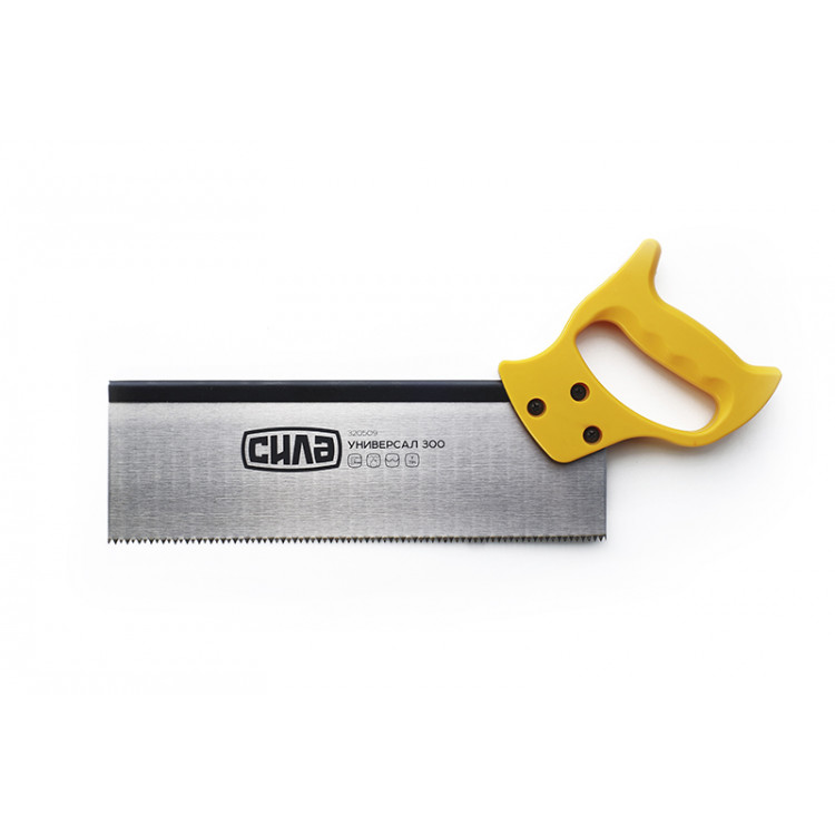 Ножівка по дереву 300 мм СИЛА з пластиковою рукояткою, 7TPI, калені