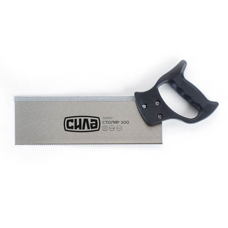 Ножівка по дереву 300 мм СИЛА пасовочная з пластиковою рукояткою СТОЛЯР