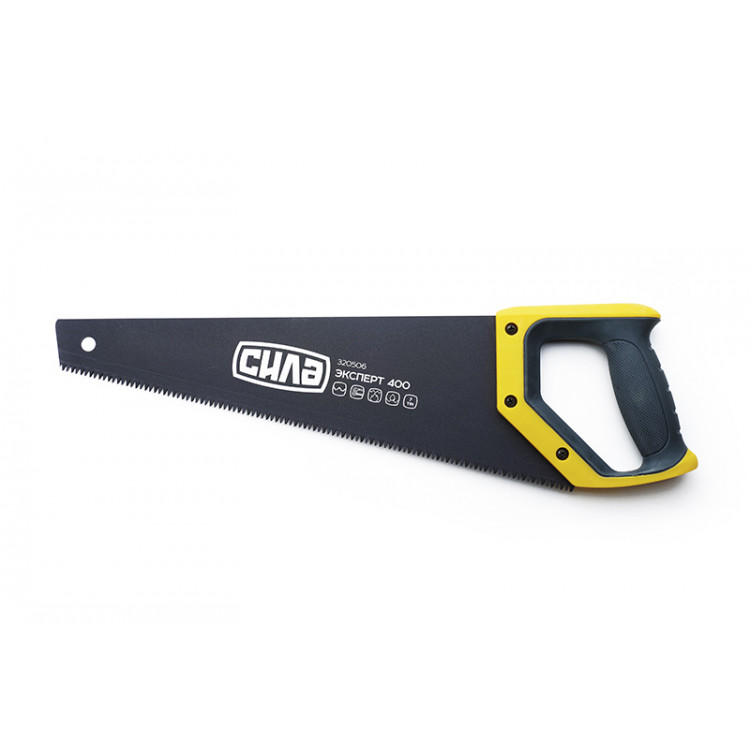 Ножівка по дереву 450 мм СИЛА тефлон з пластиковою 2-х компонентною рукояткою, 7TPI, калені