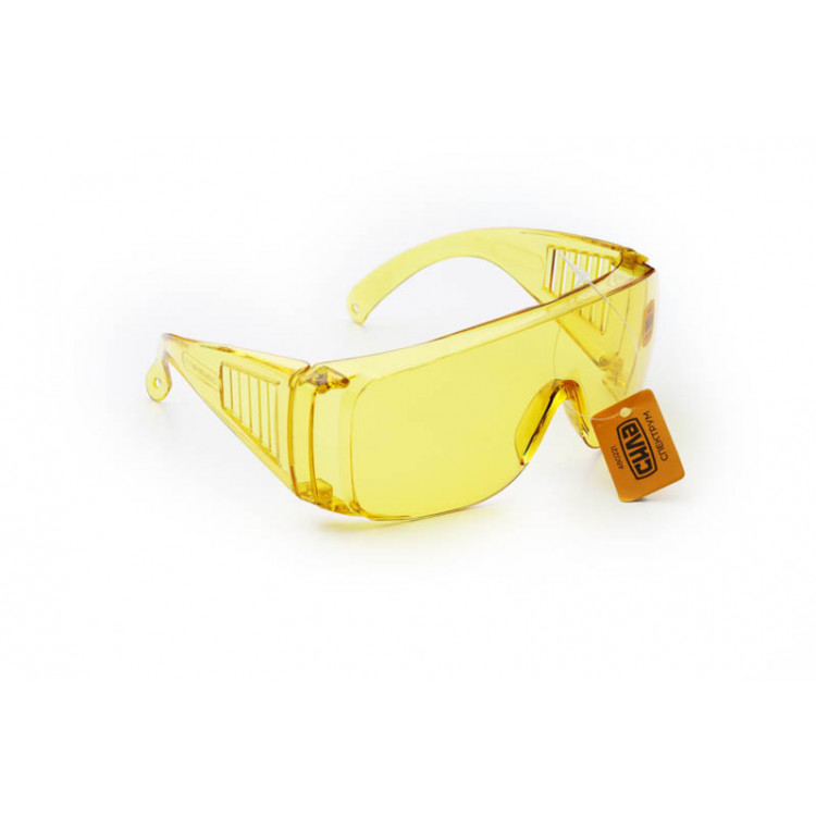 Окуляри захисні СПЕКТРУМ (жовті) СИЛА