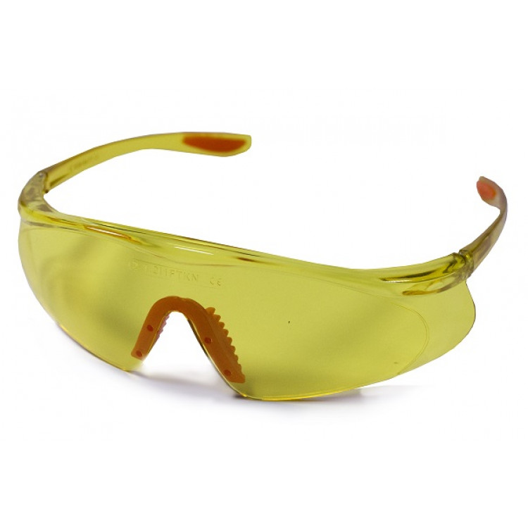 Окуляри захисні ФАЛЬКОН (бурштинові) СИЛА