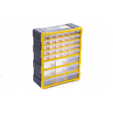 Органайзер пластиковий вертикальний 475*380*160мм, 39 висувних відсіків СИЛА