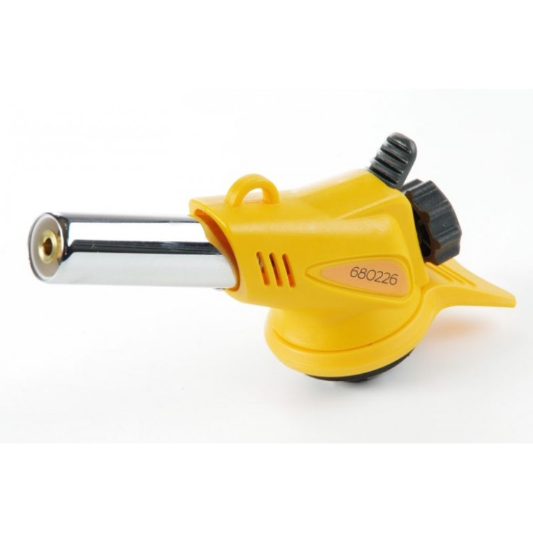 Пальник газовий з п'єзопідпалом ?22mm СИЛА 156mm ТУРБО (10шт/уп)