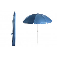 Парасолька пляжна з нахилом 2,2м і клапаном посилена з гвинтом (28/32) блакитний