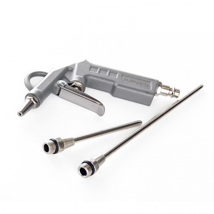 Пістолет продувний з набором наконечників (метал. корпус)26/122 /212мм APRO